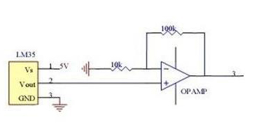 數字溫度傳感器電路和溫度傳感器代理的電壓和工作